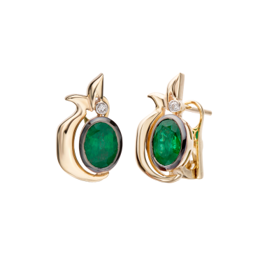 Emerald with Pomegranate