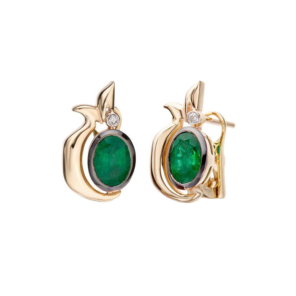 Emerald with Pomegranate